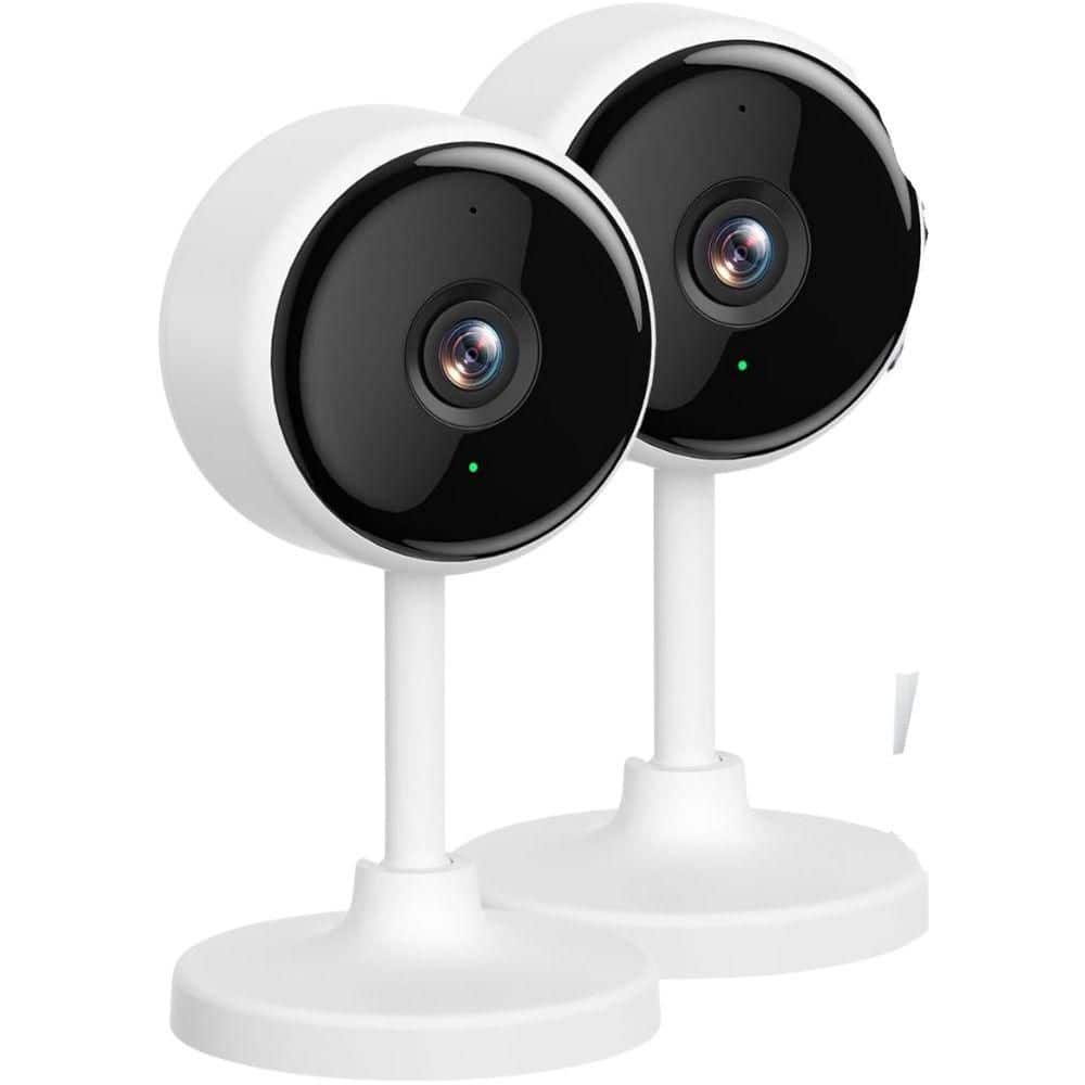 Wired Smart Indoor Hardwired Floodlight Security Camera with Night Vision M