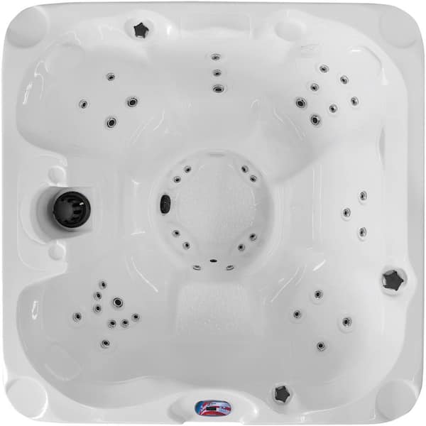 American Spas 7-Person 40-Jet Premium Acrylic Bench Spa Standard Hot Tub with Ozonator and 5.5kW Heater