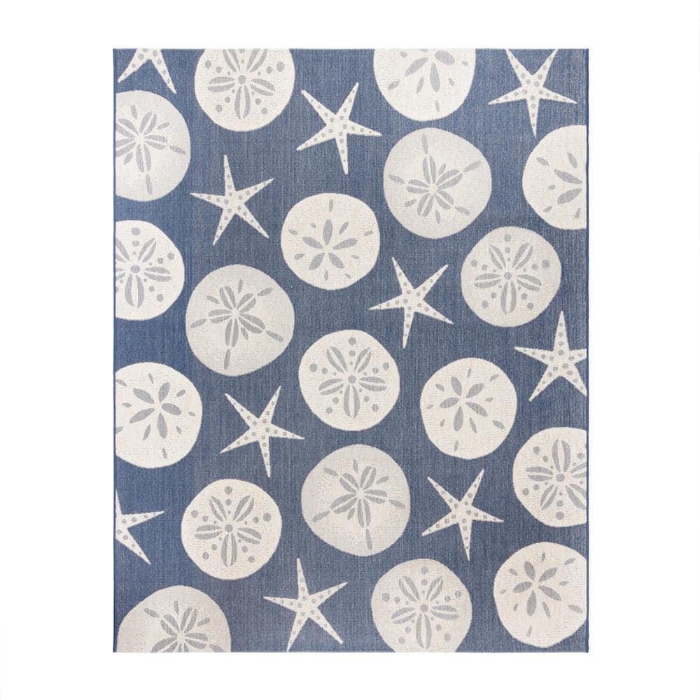 Red Flat Woven Stain-Resistant Synthetic 8' x 10' Area Rug