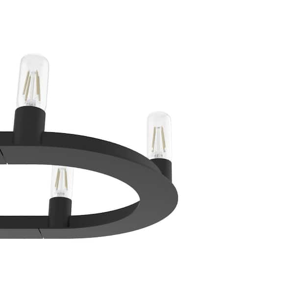 Hunter Saddlewood 10 Light Natural Iron Linear Chandelier