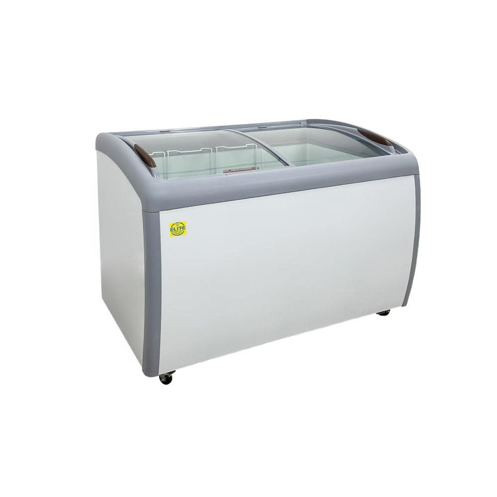 Elite Kitchen Supply 49.6 in. 9.2 cu. ft. Manual Defrost Commercial ice cream Chest Freezer EXS50 in White