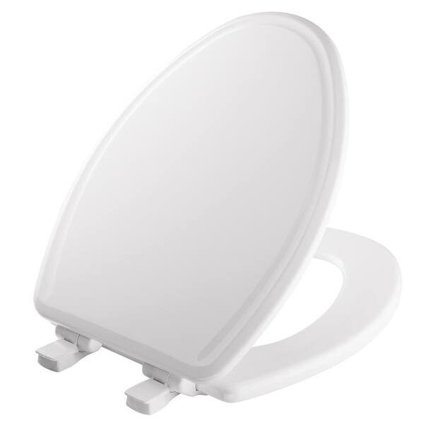 BEMIS Elongated Closed Front Toilet Seat in White