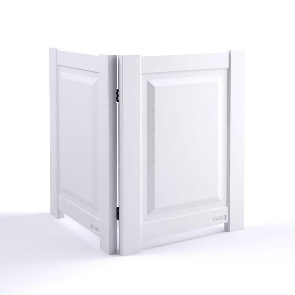 Nantucket 48" White Polyethylene Privacy Screen Set