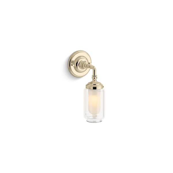 KOHLER Artifacts 1-Light French Gold Wall Sconce