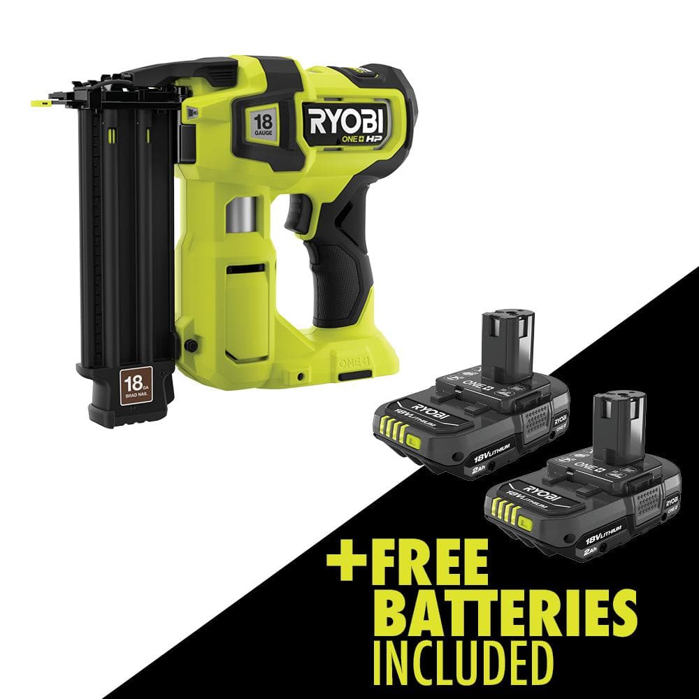 RYOBI ONE+ HP 18V 18Gauge Brushless Cordless AirStrike Brad Nailer