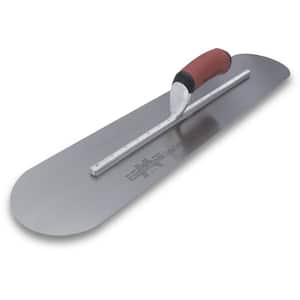 24 in. x 4 in. Finishing Trl-Fully Rounded Curved Durasoft Handle Trowel