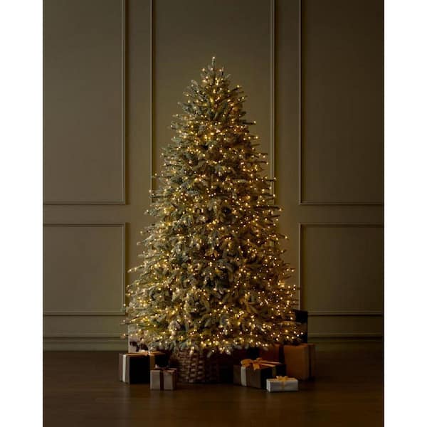 7.5 ft. Grand Duchess Twinkling Balsam Fir Flocked LED Pre-Lit Artificial Christmas Tree T26