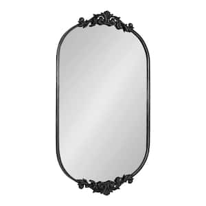 Arendahl 23.75 in. W x 41.00 in. H Black Oval Traditional Framed Decorative Wall Mirror