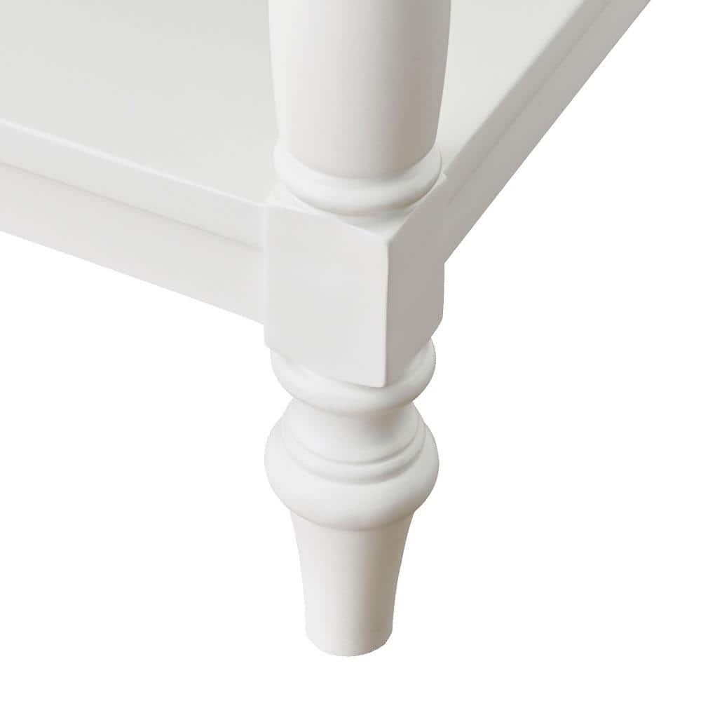 24'' White Freestanding Bathroom Vanity with Ceramic Top