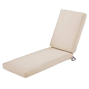 80 in. L x 26 in. W x 3 in. T Montlake Antique Beige Outdoor Chaise Lounge Cushion