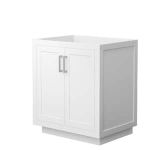 Miranda 29.25 in. W x 21.75 in. D x 33 in. H Single Bath Vanity Cabinet without Top in White