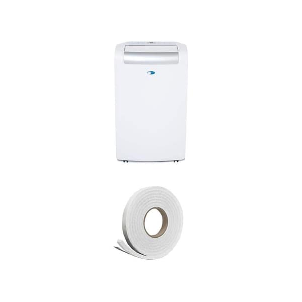 10,300 BTU Portable Air Conditioner (500 Sq. Ft.) and 3/4 in. x 7/16 in. x 10 ft. Weatherstrip Tape Combo