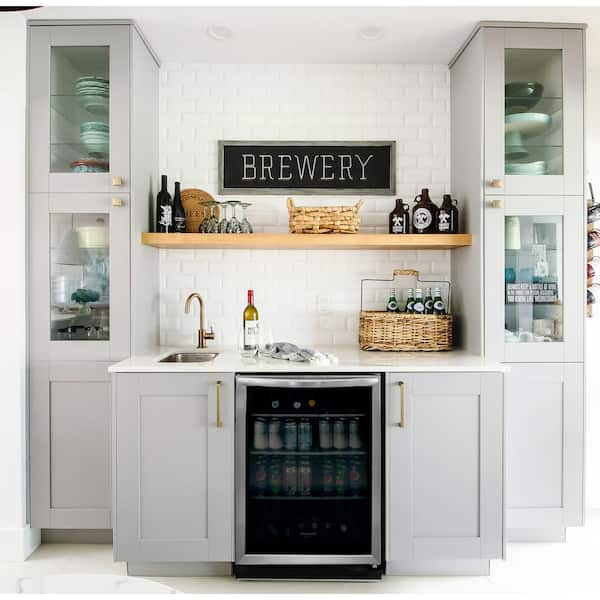 Frigidaire Gallery 5 3 Cu Ft Built In Beverage Center Fgbc5334vs The Home Depot