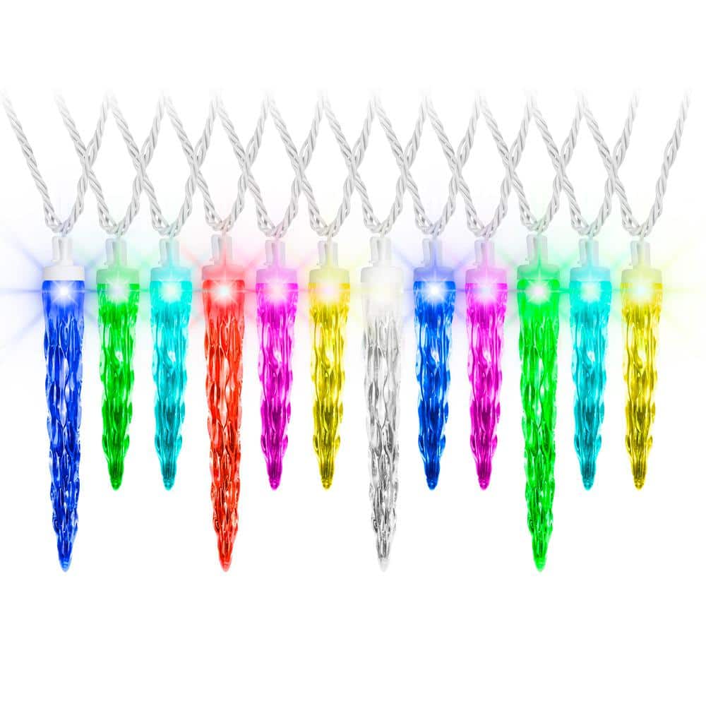 ColorMotion LED Icicle Lights (24-Pack)