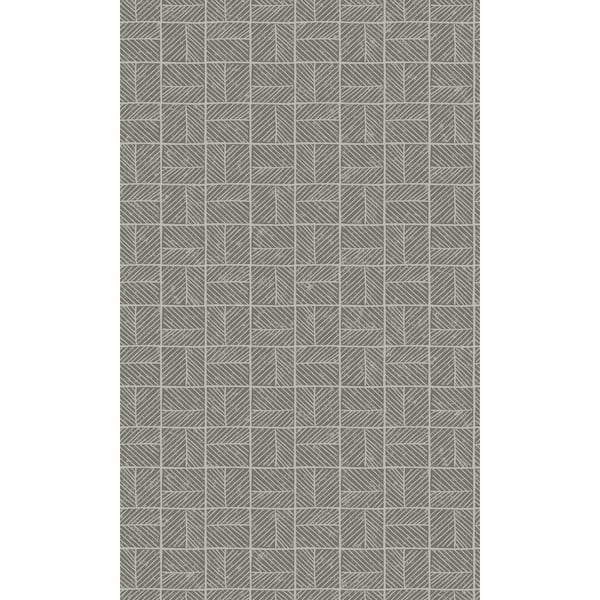 Walls Republic Grey Geometric Squares Print Non-Woven Non-Pasted Textured Wallpaper 57 sq. ft.