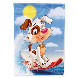 11 in. x 15-1/2 in. Polyester Dog Water Skiing 2-Sided 2-Ply Garden Flag