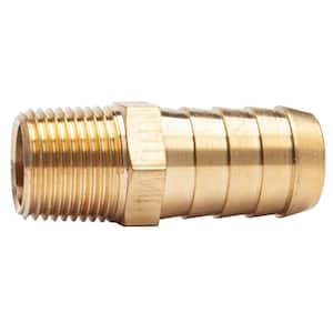5/8 in. ID Hose Barb x 3/8 in. MIP Lead Free Brass Adapter Fitting (5-Pack)
