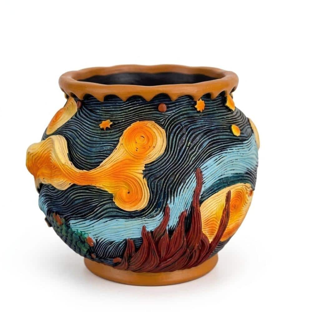 "5.4"" Starry Sky Flower Pot with Drainage, Unique Indoor Garden Decor Planter" price history on PriceWatchPro