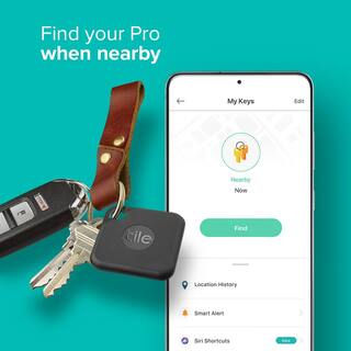 Tile Pro (2020) Tracker Bluetooth 120 M, Batteria 1 Anno, Compatibile Con Alexa E Google Home, Per Chiavi E Valigie, IOS E Android