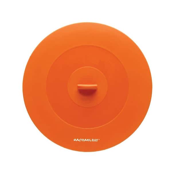 Rachael Ray Tools and Gadgets 9.25 in. Medium Suction Lid in Orange