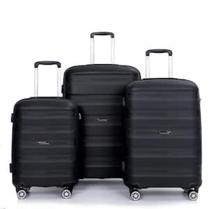 3-Piece PP Luggage Sets Lightweight Durable Suitcase with TSA Lock (20/24/28)