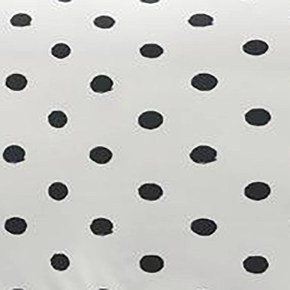 Light Gray and White Polkadot Twin Duvet Cover Set