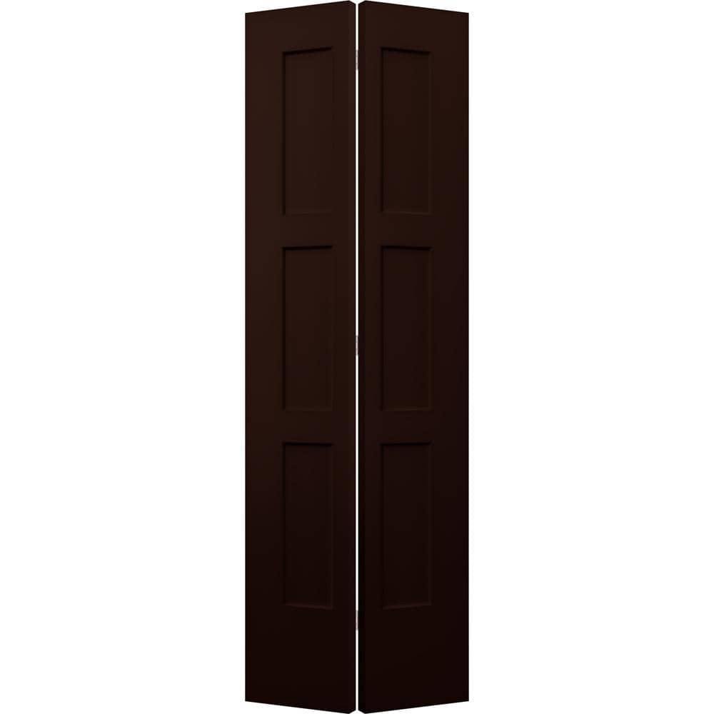 JELDWEN 24 in. x 80 in. Birkdale Espresso Stain Smooth Hollow Core