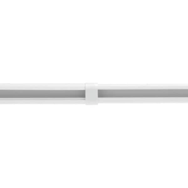 Project Source Curtain Rod 28-in to 48-in White Steel Single Curtain Rod#0773049 