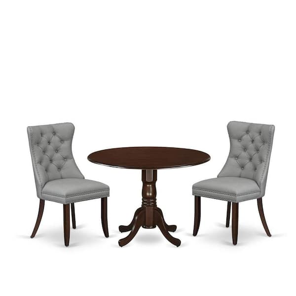 A Pair of Jacob Mahogany Circular Fluted Pedestals