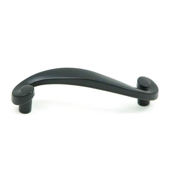 Stone Mill Hardware Hawthorne 3 in. Matte Black Cabinet Drawer Center-to-Center Pull (10-Pack)