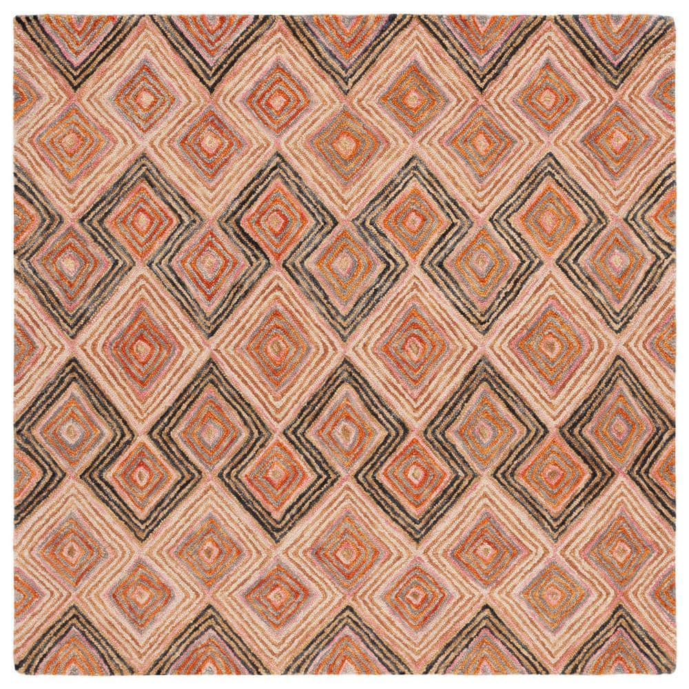 Aspen Gold/Olive 6 ft. x 6 ft. Bohemian Diamond Square Area Rug price history on PriceWatchPro