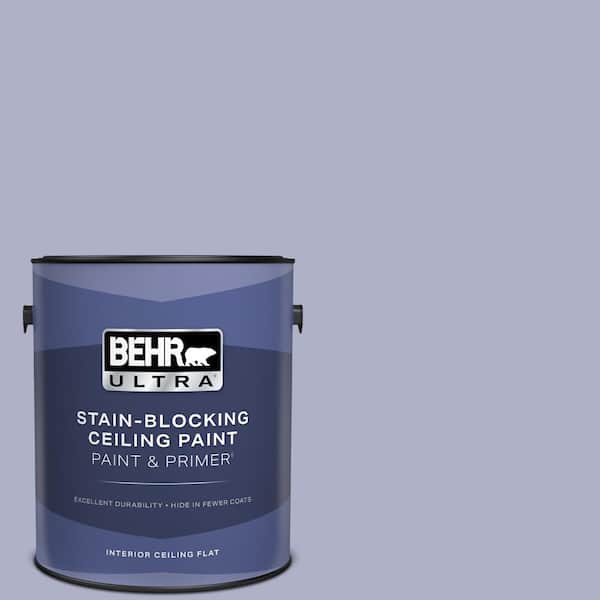 BEHR ULTRA 1 gal. #S560-3 Noble Purple Ceiling Flat Interior Paint and Primer