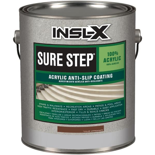 Sure Step 1 Gal. Saddle Brown Acrylic Interior/Exterior Anti-Slip Concrete Paint