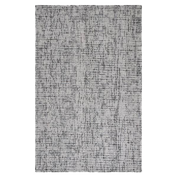 SAFAVIEH Abstract Dark Gray/Ivory 4 ft. x 6 ft. Speckled Area Rug