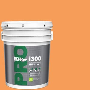 5 gal. #P220-6 Bergamot Orange Semi-Gloss Interior Paint