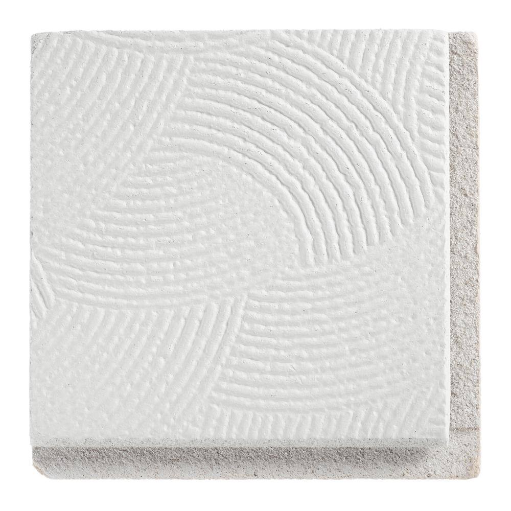 Pinehurst Tongue and Groove White Ceiling Tile Sample 6 in. x 6 in.