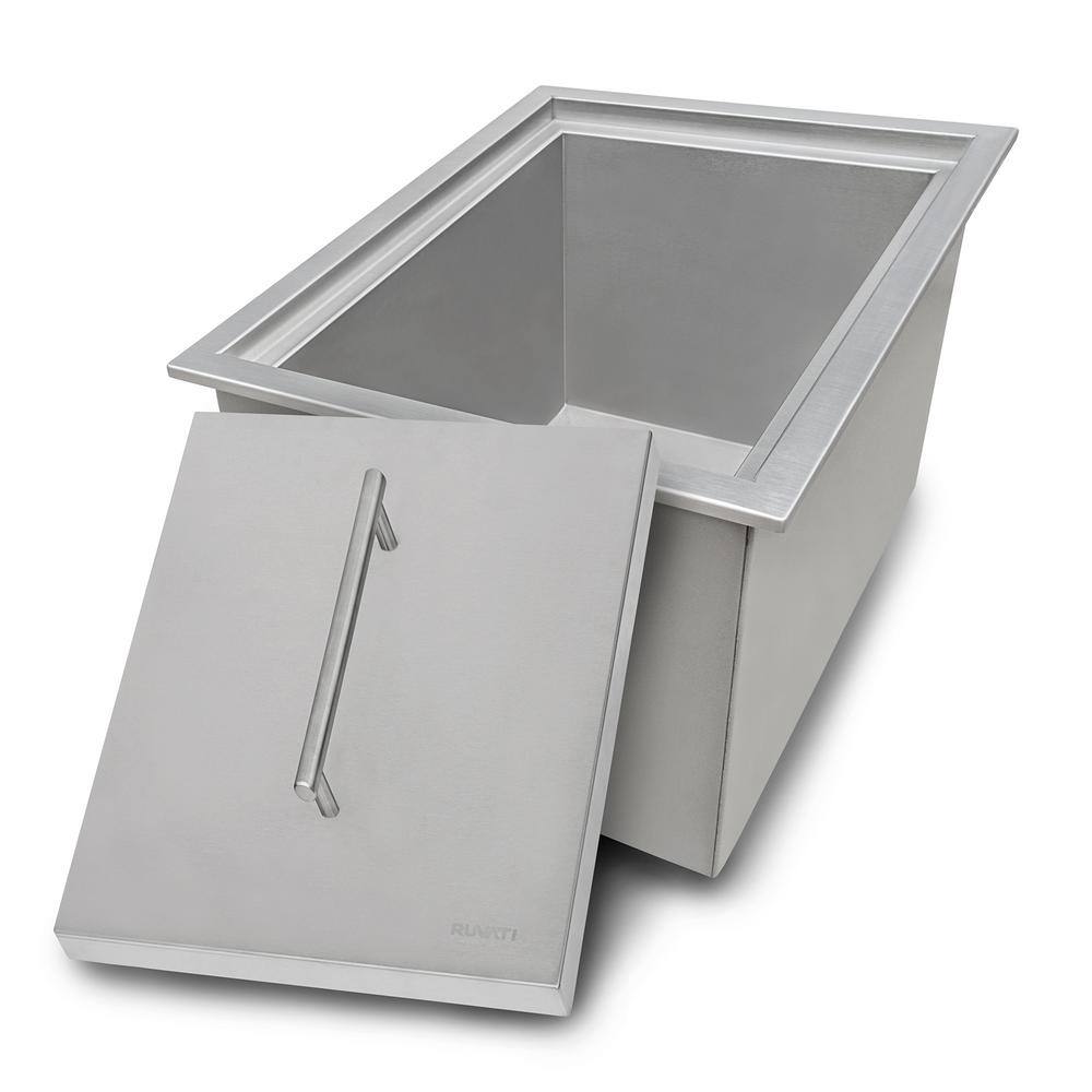 Merino 15 in. Drop-in Topmount Marine Grade 16-Gauge T-316 Stainless Steel Outdoor BBQ Insulated Ice Chest Sink price history on PriceWatchPro