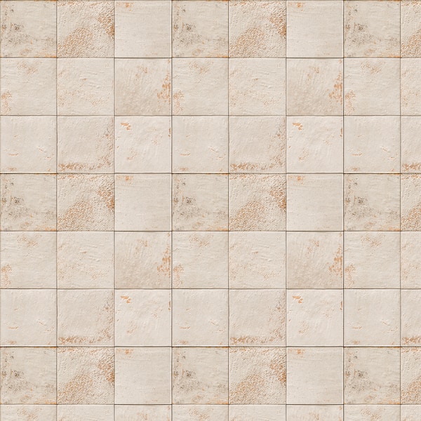 Farmstead Off White 8 in. x 8 in. Textured Porcelain Concrete Look Wall and Floor Tile (10.763 sq. ft. /Case)