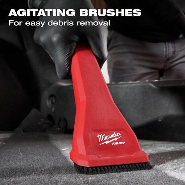 Milwaukee AIR-TIP CLAW UTIL NOZZLE W/BRUSHES Wet/Dry Vacuum