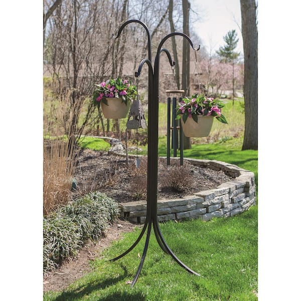 72 in. 4-Way Scroll Steel Basket Hanger Shepherd Hook 88155 - The
