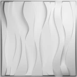Riverbank EnduraWall 19-5/8 in. W x 19-5/8 in. H White PVC White PVC Decorative 3D Wall Panel (Covers 2.67 Sq. Ft.)