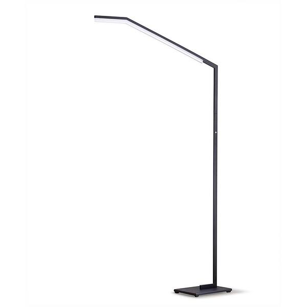 HOMEGLAM Transit 78 in. H Linear Dimmable LED Floor Lamp, - Black HG2711-BK  - The Home Depot
