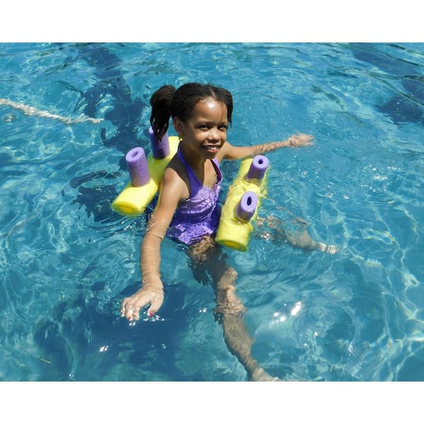 H2Ohs! Yellow and Purple Foam Custom Connecting Pool Float (4-Pack) 2170245  - The Home Depot