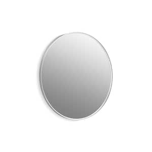 Essential 36 in. W x 36 in. H Round Framed Wall Mount Bathroom Vanity Mirror in Polished Chrome