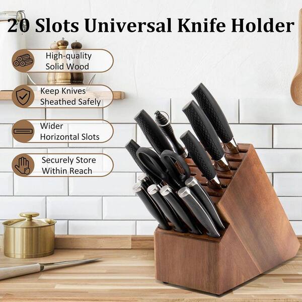 Osterナイフセット 20本　木製ブロック Amazon.com: Oster Slicecraft 14 Piece High Carbon Stainless Steel