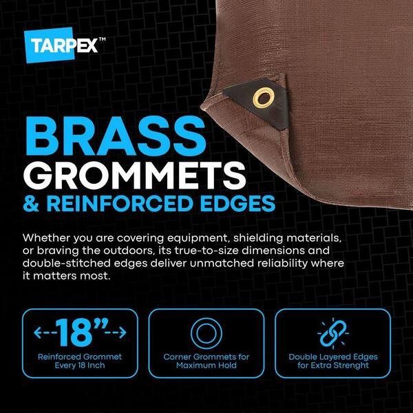 Tarpex 16 Mil Super Heavy-Duty Polyethylene Tarp 4 ft. x 20 ft