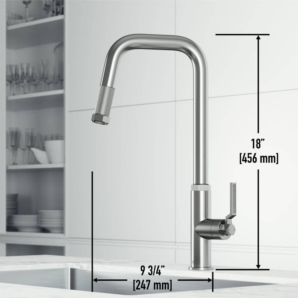 Hart 18" Stainless Steel Pull-Down Kitchen Faucet