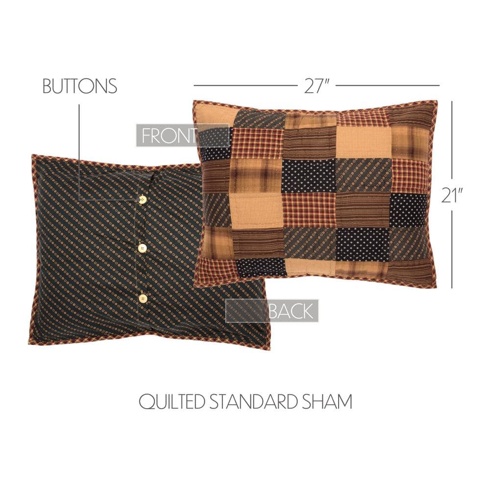 Patriotic Patch Cotton Standard/Queen Sham