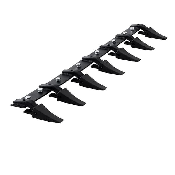 SVOPES Bucket Tooth Bar 60 in. Heavy Duty 7 Teeth for Tractor Loader Skid Steer 4560 lbs. Load Capacity Bolt-On Design