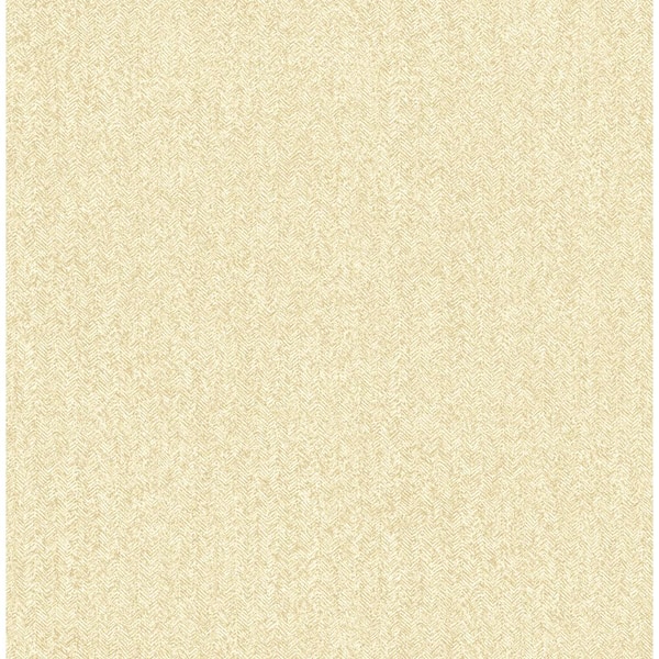 A-Street Prints Ashbee Yellow Tweed Wallpaper Sample
